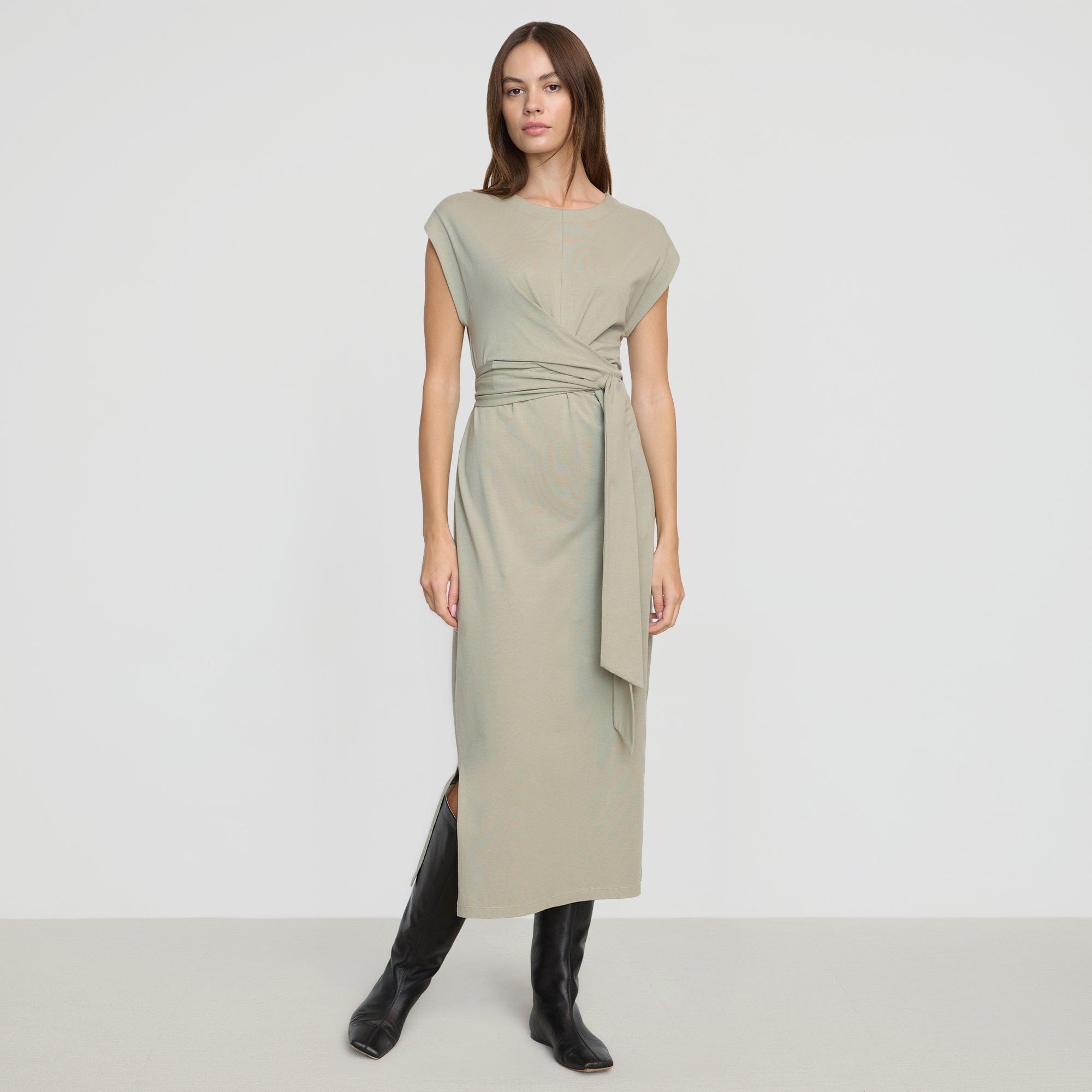 Fei Tie-Front Organic Cotton Dress