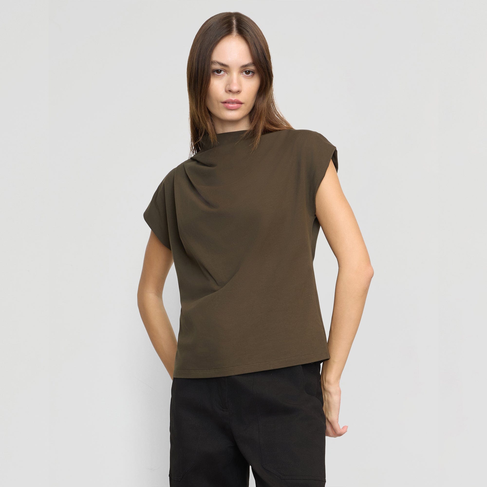 Kenny Asymmetric-Neck Tee