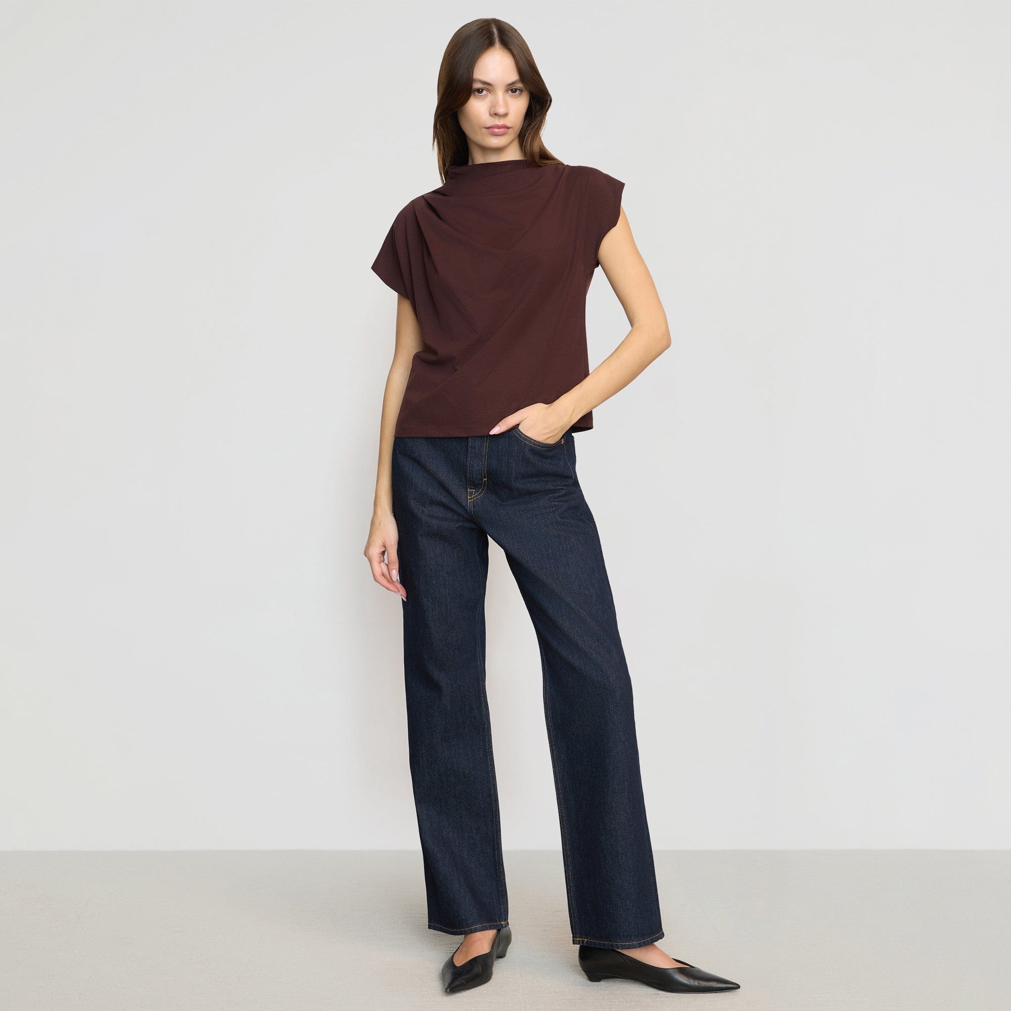 Kenny Asymmetric-Neck Tee