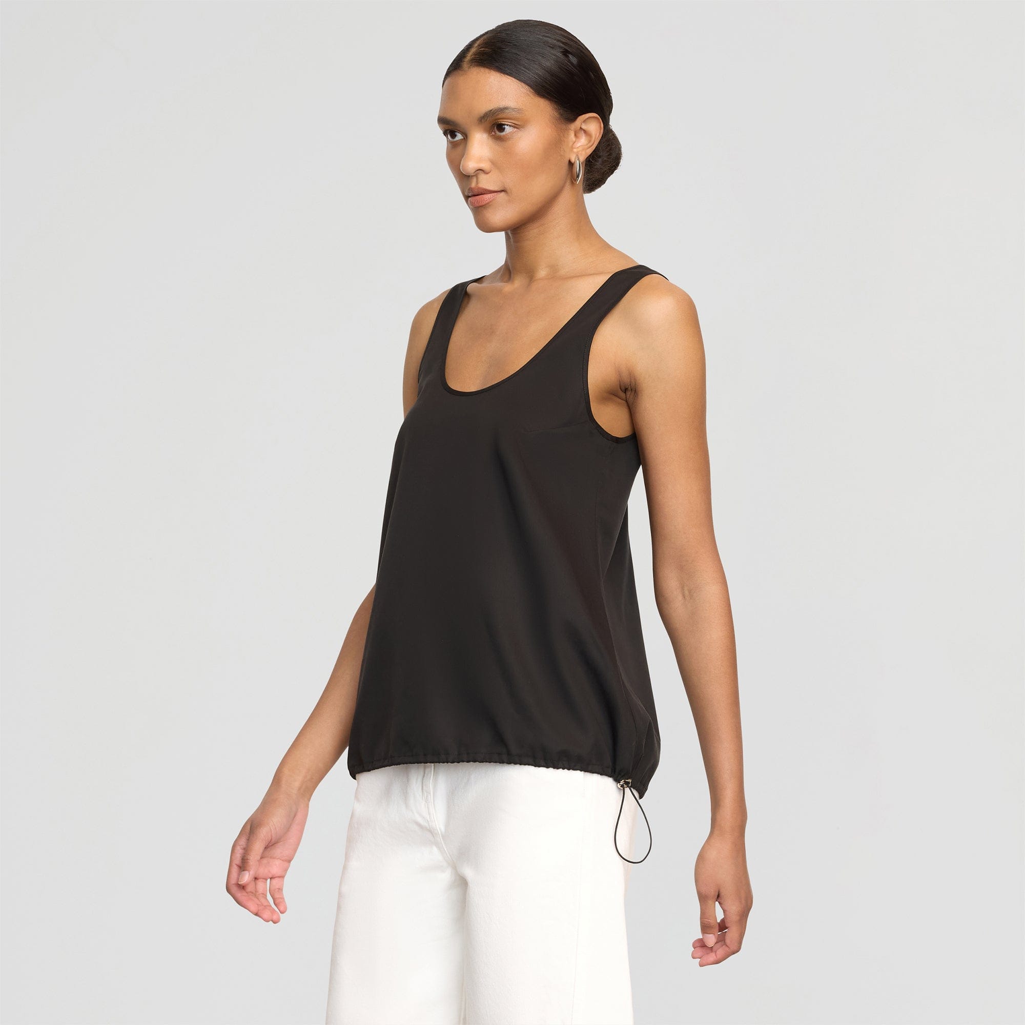 Miller Drawstring-Hem Tencel-Blend Tank
