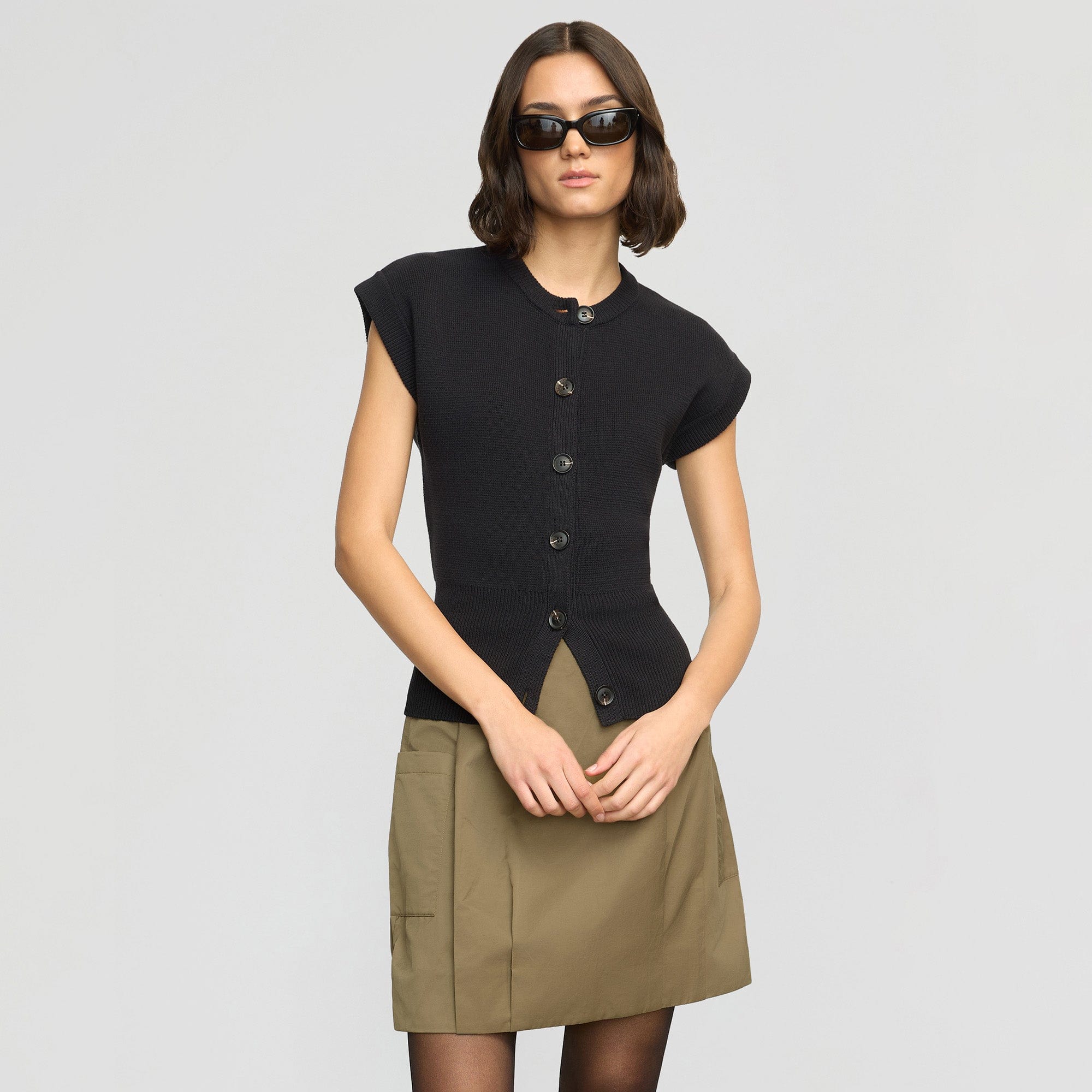 Solea Button Knit Vest