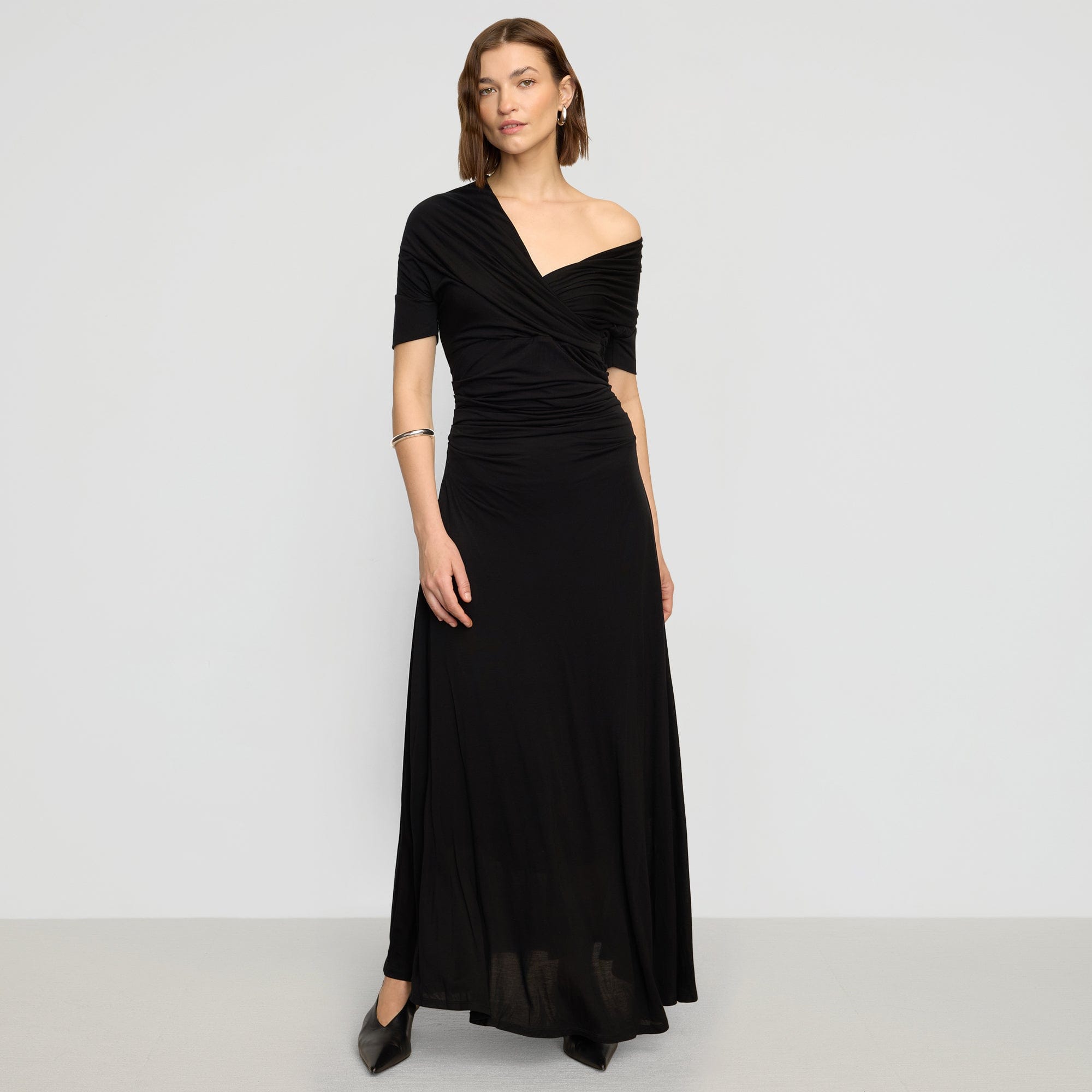 Thilda Ruched Off-Shoulder Dress