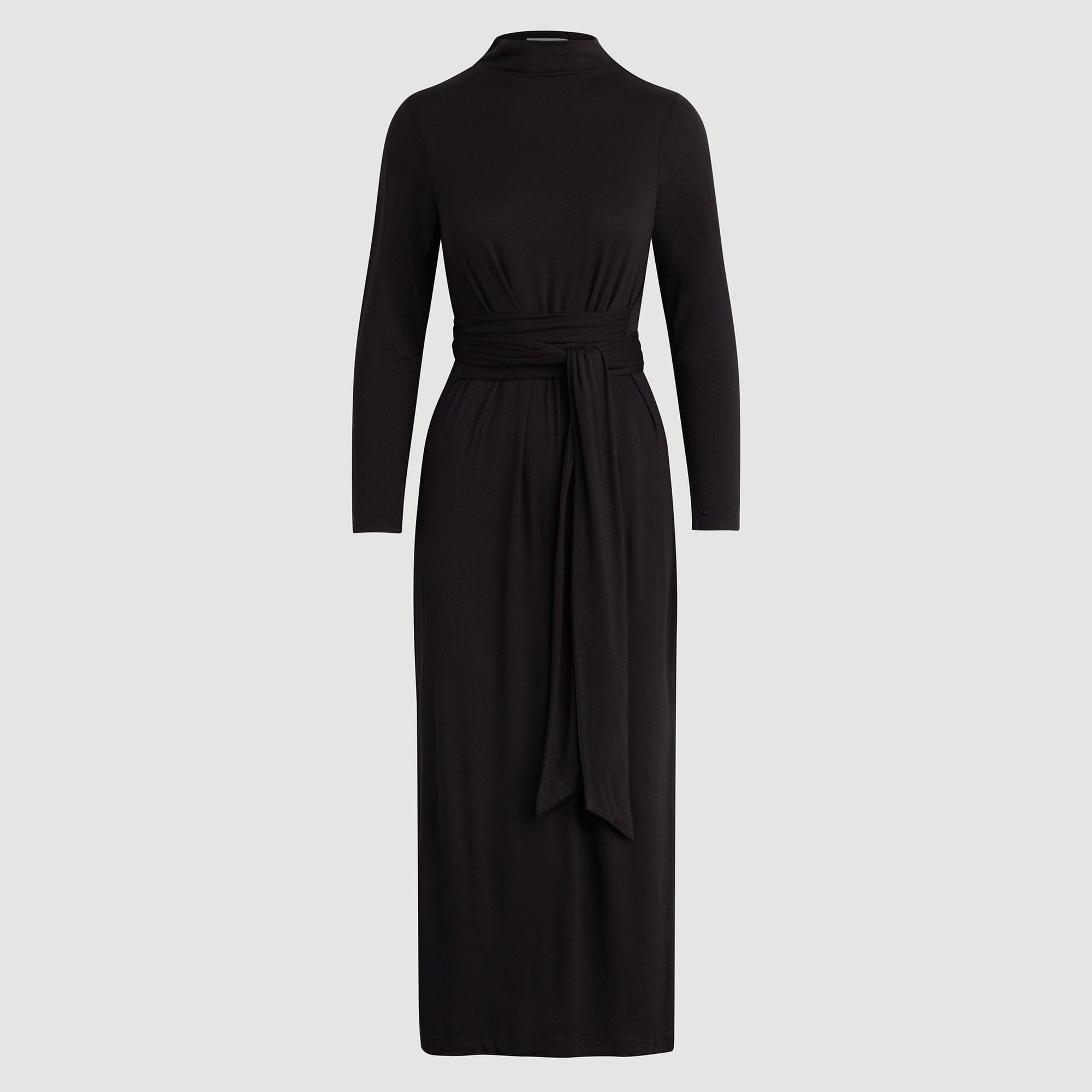 Vero Tie-Front Long-Sleeve Dress (Petite)