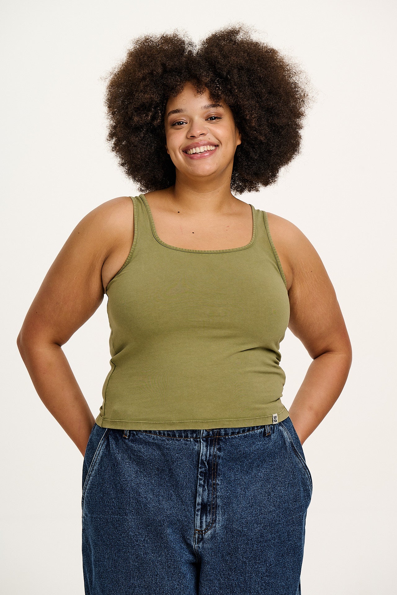 Jett - Vest Top in Herb Garden Green